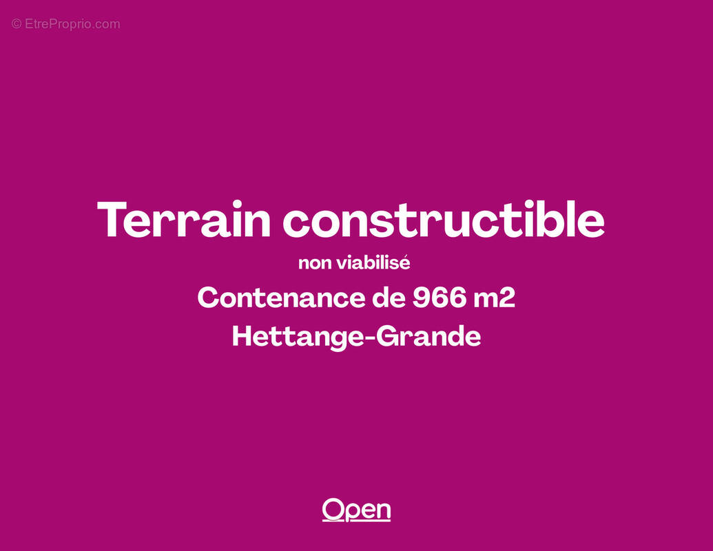 Terrain à HETTANGE-GRANDE