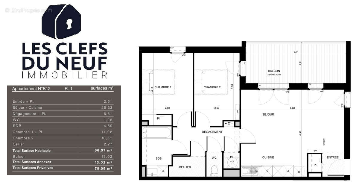 Appartement à PIBRAC