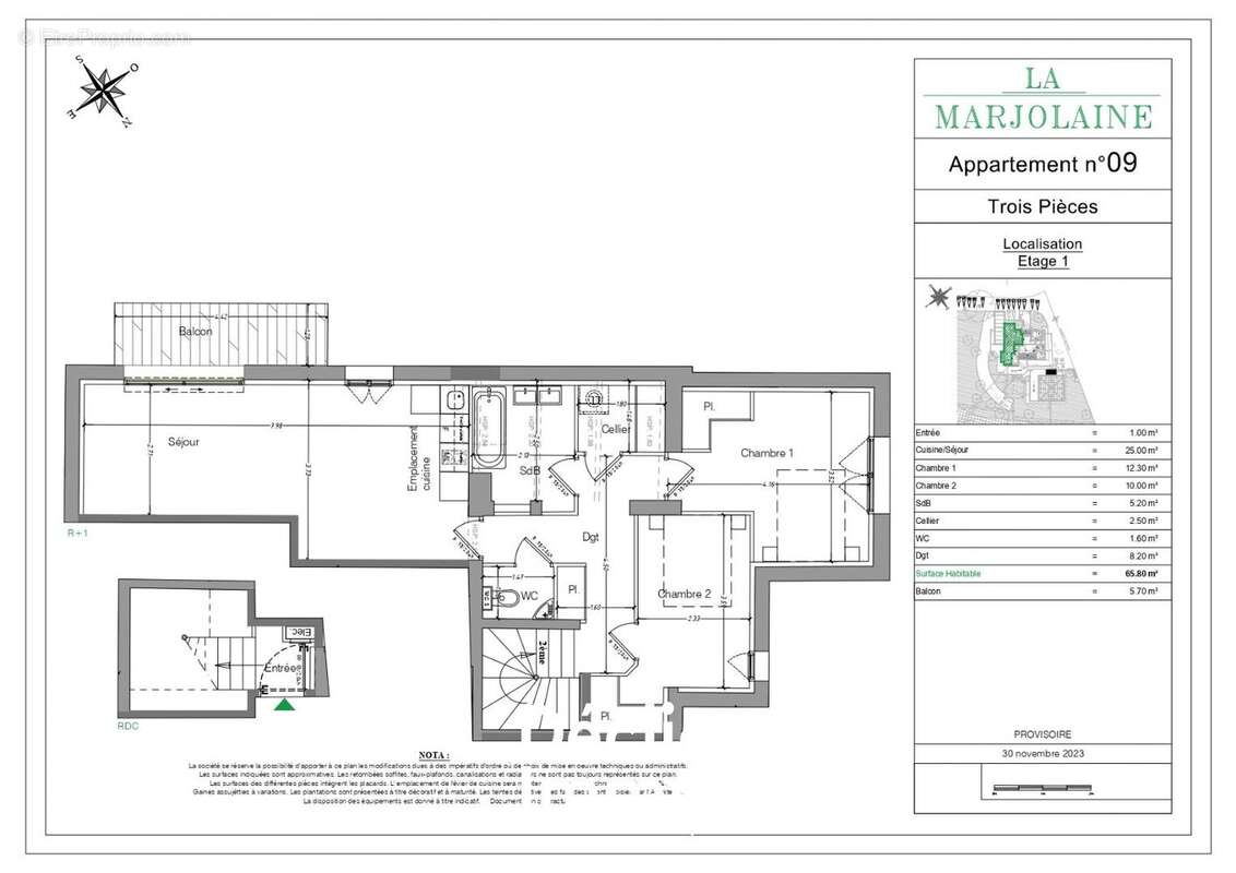 Appartement à MOUANS-SARTOUX