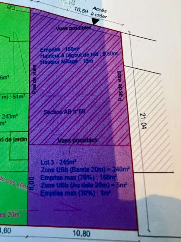 Terrain à SAVIGNY-SUR-ORGE