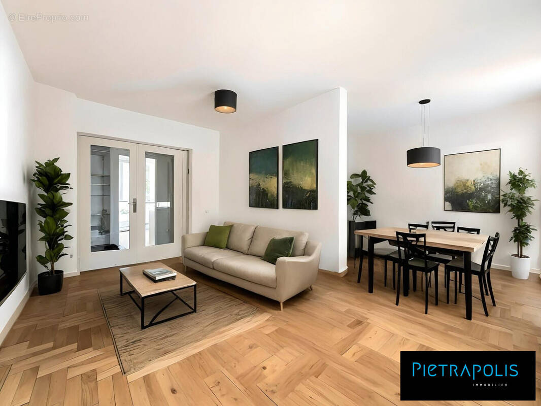 Salon - salle à manger - proposition d&#039;aménagement  - Appartement à LYON-3E