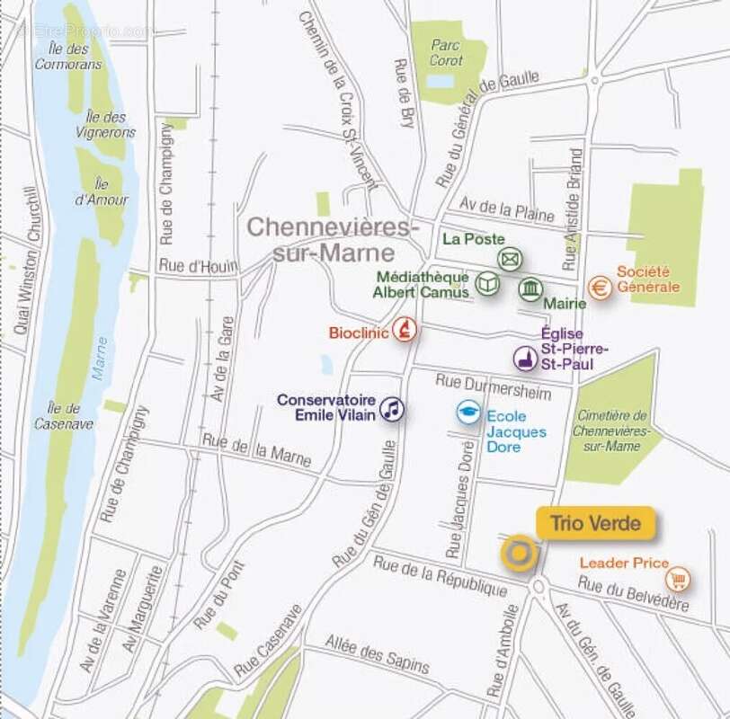 Appartement à CHENNEVIERES-SUR-MARNE