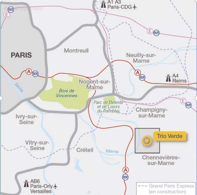 Appartement à CHENNEVIERES-SUR-MARNE