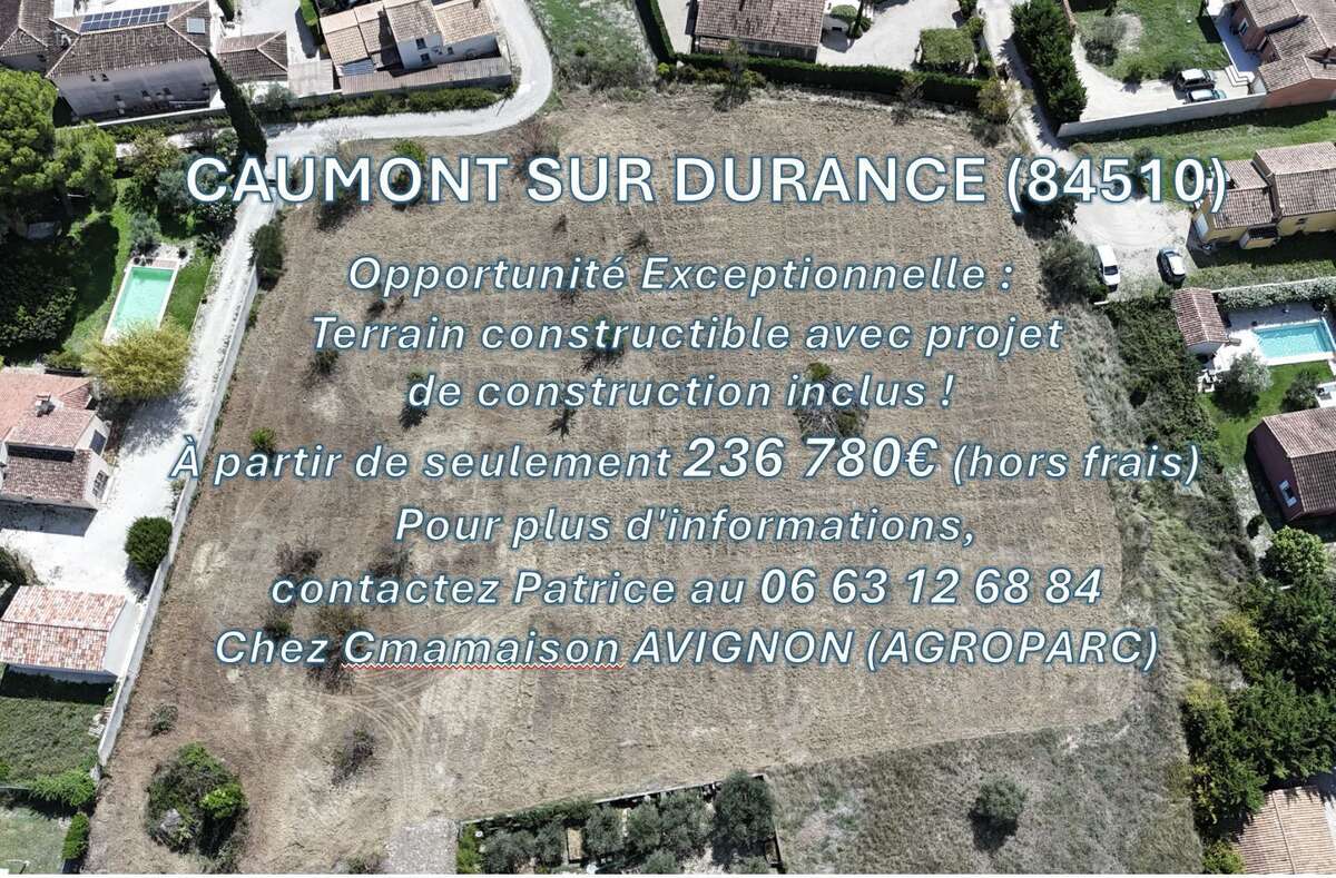 Terrain à CAUMONT-SUR-DURANCE