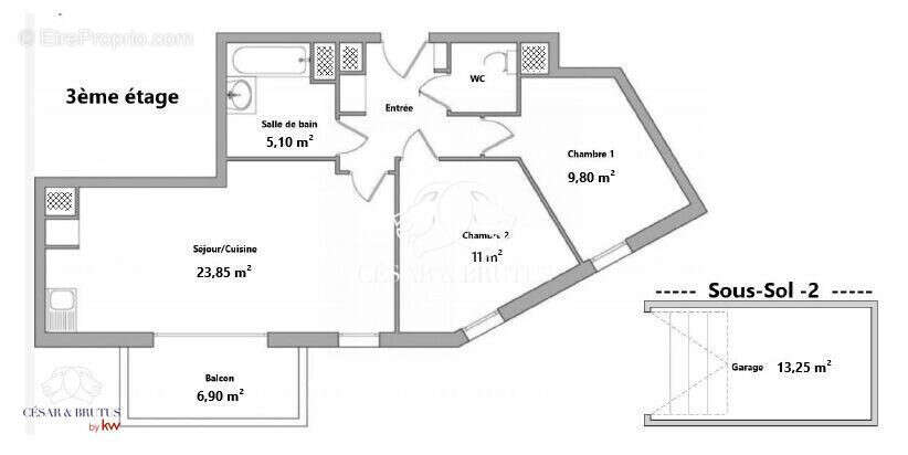 Appartement à LYON-7E