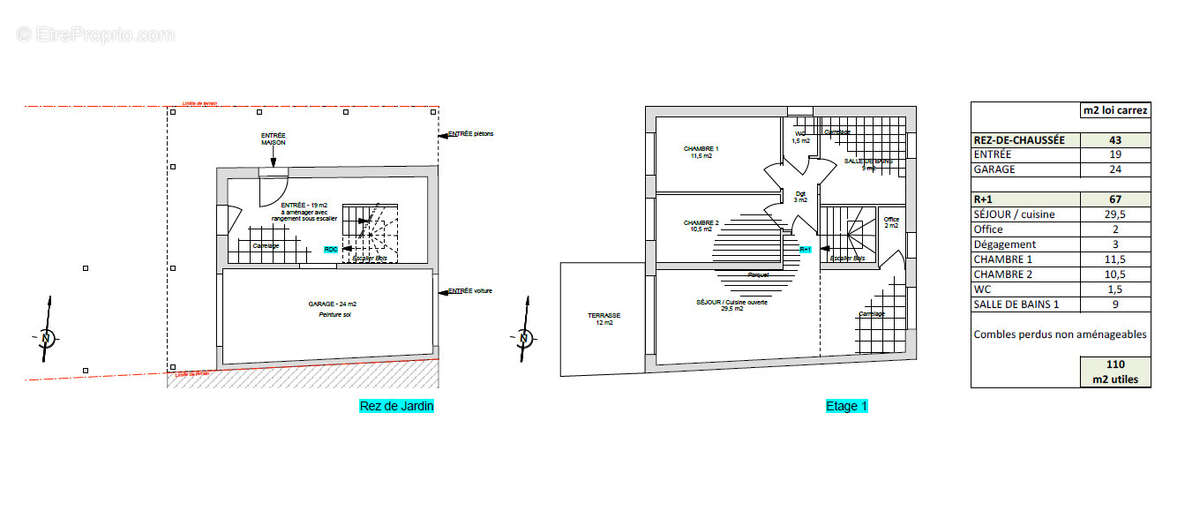 Terrain à VILLENEUVE-LE-ROI