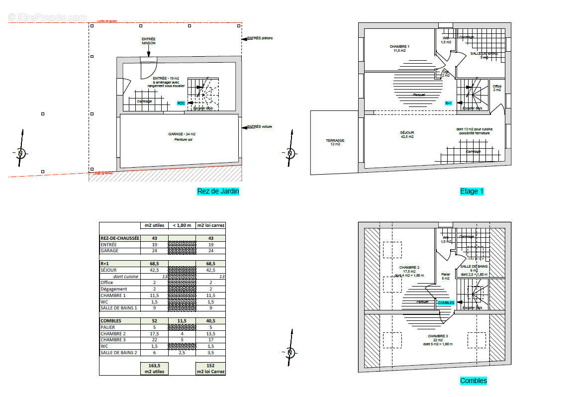 Terrain à VILLENEUVE-LE-ROI
