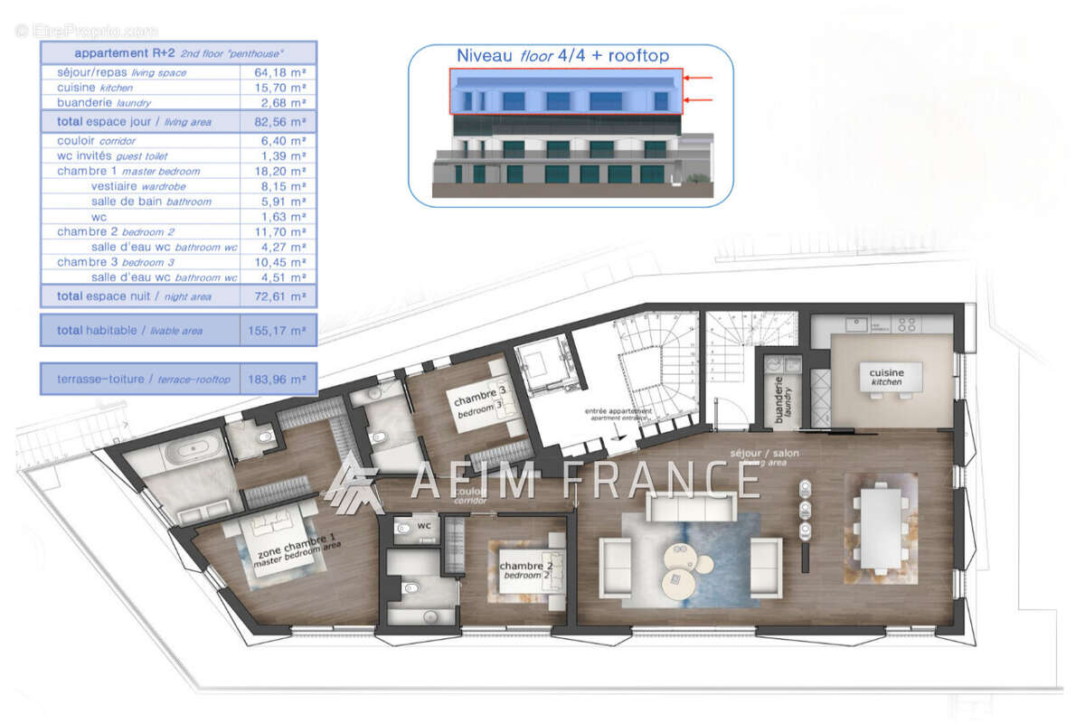 Appartement à CAP-D&#039;AIL