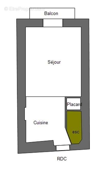 Plan indicatif du rez-de-chaussée - Maison à PEILLE