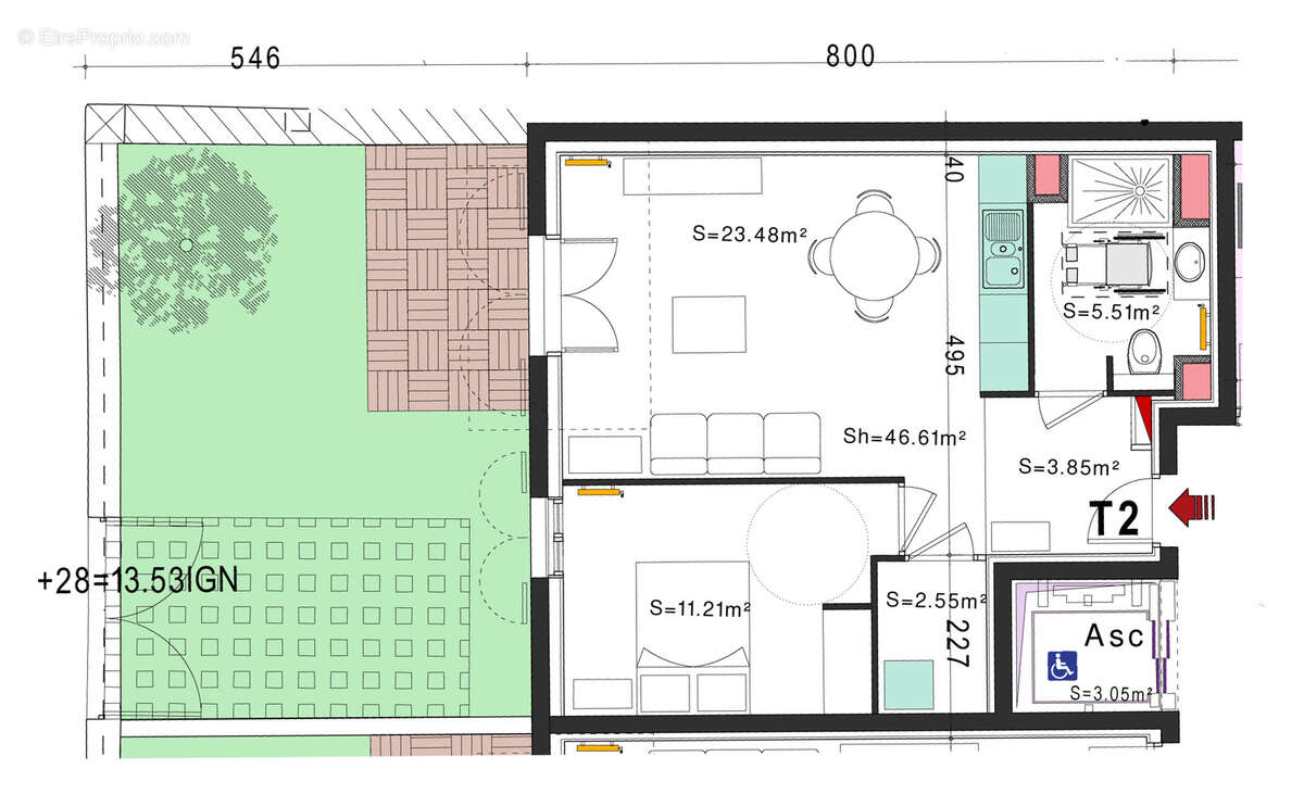 Appartement à FOURAS