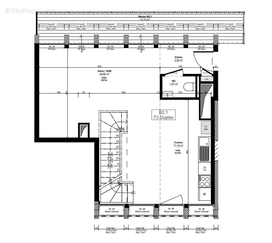 Appartement à QUIMPER