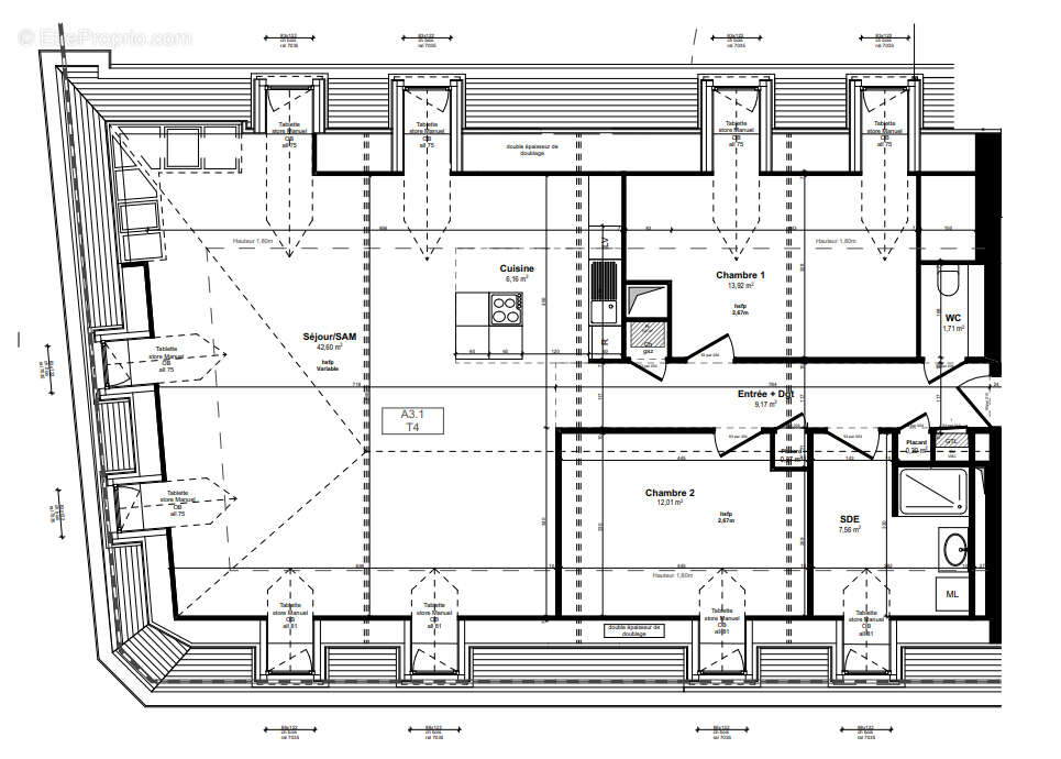 Appartement à QUIMPER