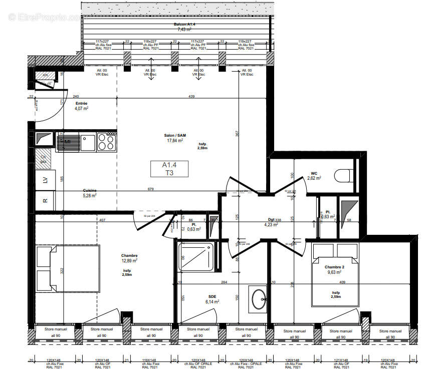 Appartement à QUIMPER