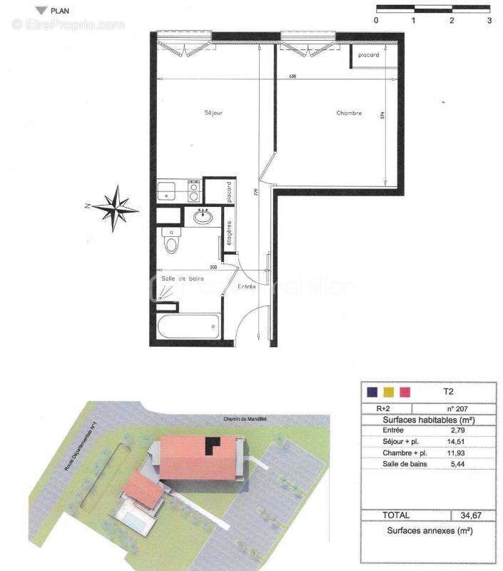 Appartement à CORNEBARRIEU