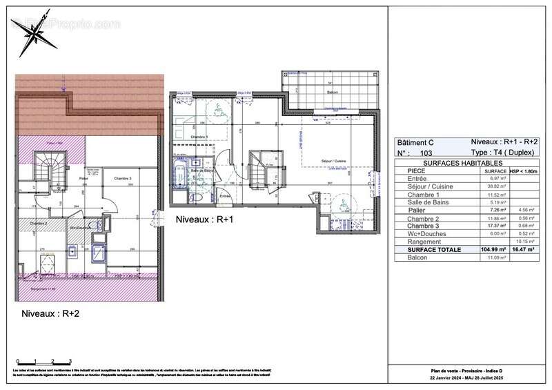 Appartement à BRENTHONNE