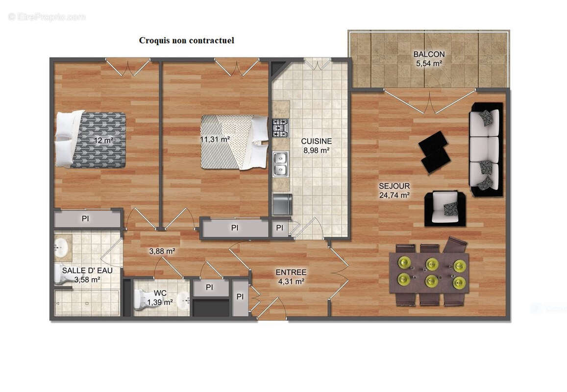 Appartement à RUEIL-MALMAISON