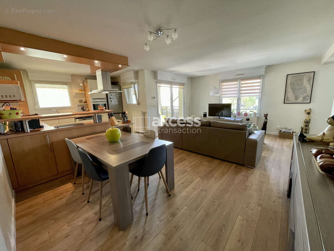 salon-séjour - Appartement à BISCHWILLER