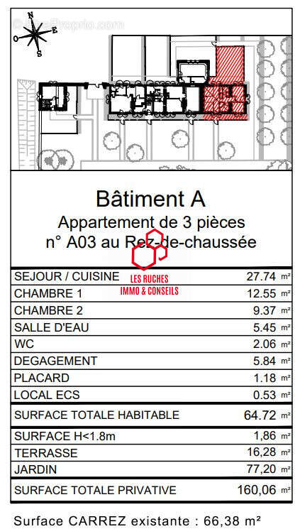 Appartement à CHESSY