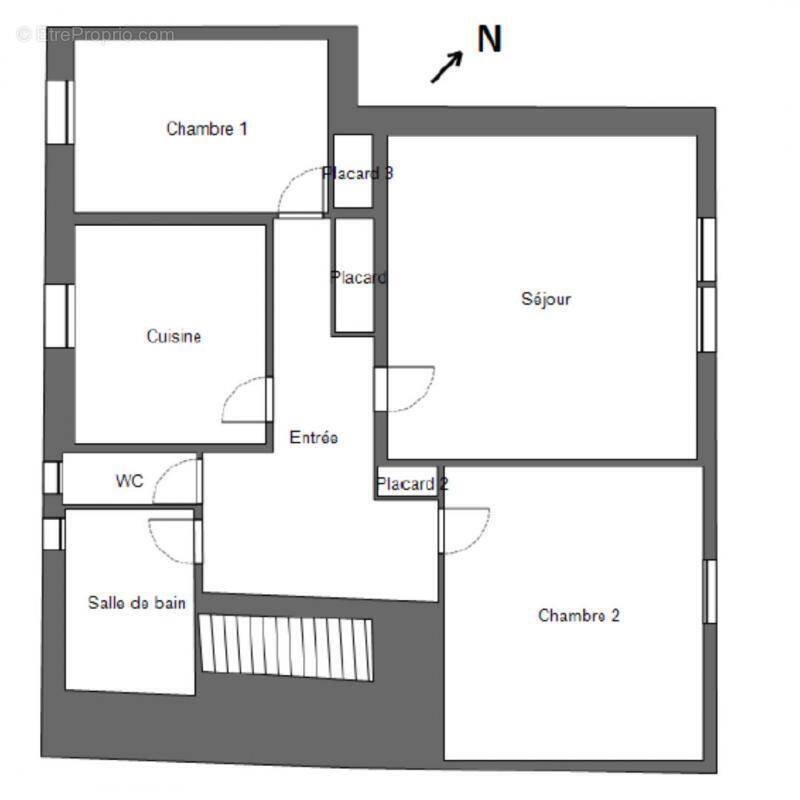 Appartement à CHATEAUNEUF-DU-FAOU