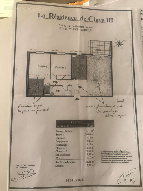 Appartement à CLAYE-SOUILLY