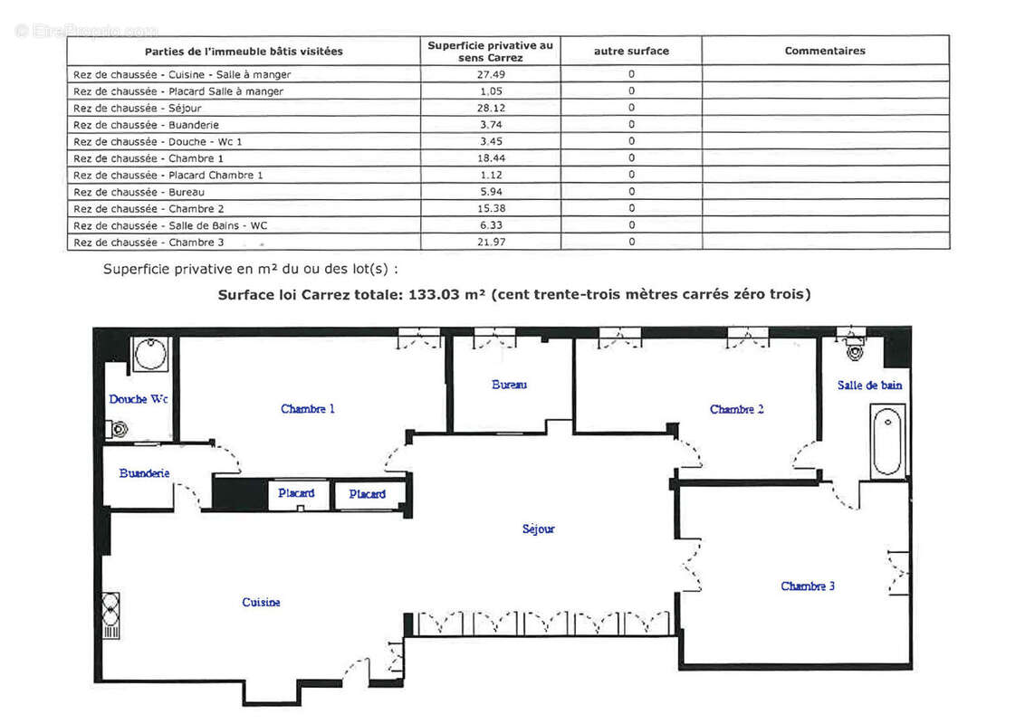 Appartement à PARIS-18E
