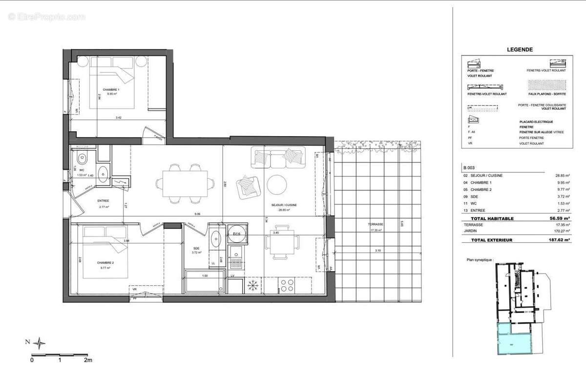 Appartement à VALLAURIS