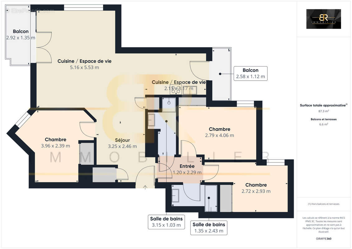 Appartement à PARIS-15E