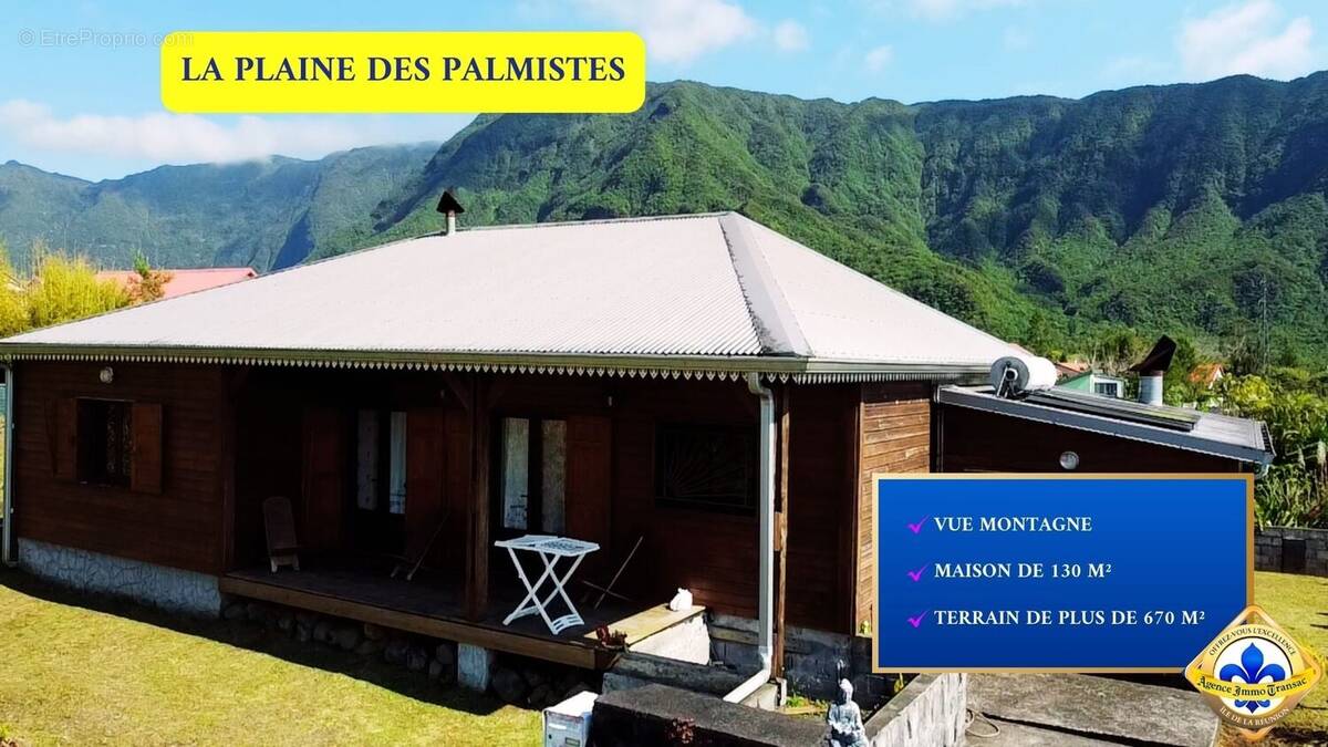 Maison à LA PLAINE-DES-PALMISTES