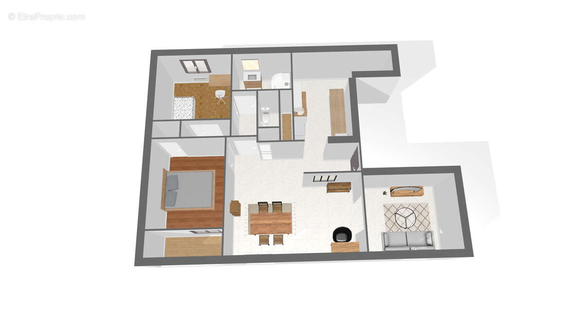 Cet appartement est vendu avec une cave de 5 m² situé en sous-sol. - Appartement à ALBERTVILLE