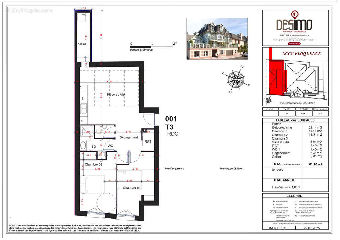 Appartement à DEAUVILLE