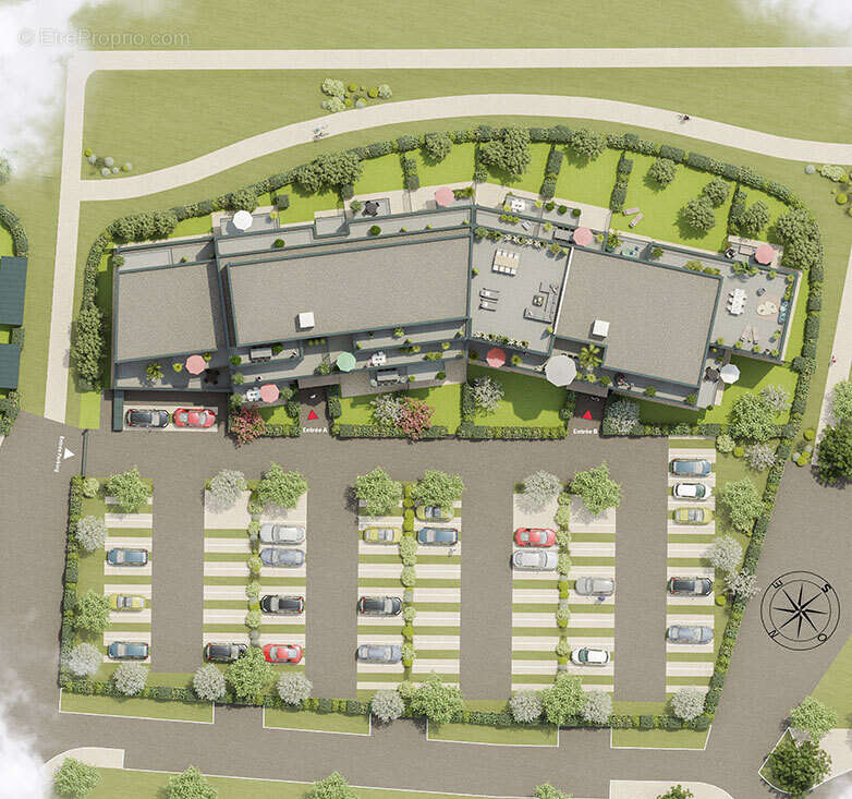 Allée vasarely à Blainville Sur Orne