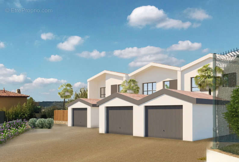 Le patio de l'arbousier à Langlade