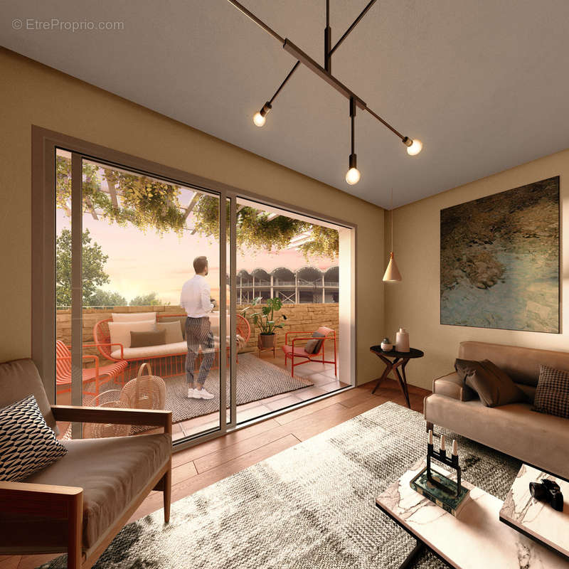 Les terrasses des arenes à Lunel